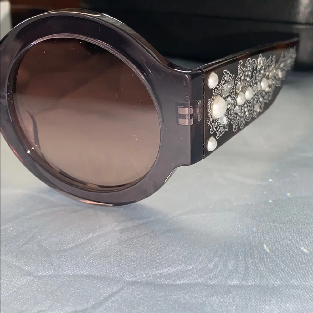 NWT ETRO Grey/Havana sunglasses w/case